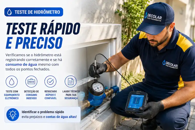 Pessoa comparando conta de água alta com o hidrômetro